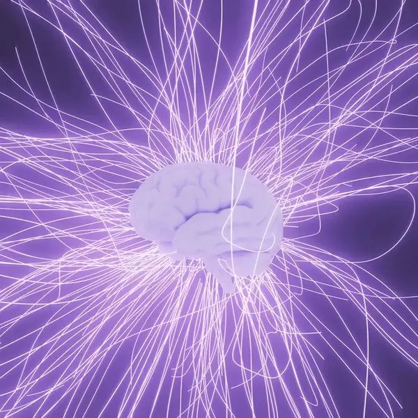 Imagem de neurônio visto gerado pro inteligência artificial.